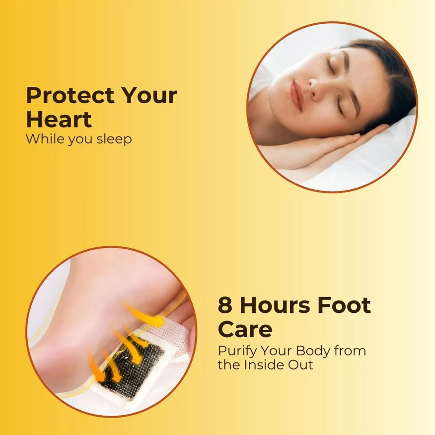 100% Merbal & Gentle Ingredient Detox Foot Patch RG (1 BOX = 20 PATCHES-BUY 1 GET 2 FREE)