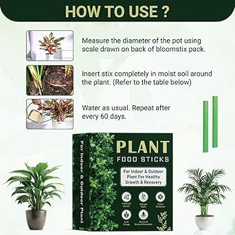 Plant Food Fertilizer Sticks For All Home Garden Indoor & Outdoor Plants | Plant Growth Booster, fertilizer For Plants