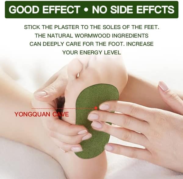 Detox Foot Patches, 20 Pcs Wormwood Foot Patches for Pain Relief, Strength Pain Relief Patch for Foot, Wormwood Deep Cleaning Foot Patch for Men and Women