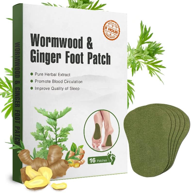 Detox Foot Patches, 20 Pcs Wormwood Foot Patches for Pain Relief, Strength Pain Relief Patch for Foot, Wormwood Deep Cleaning Foot Patch for Men and Women