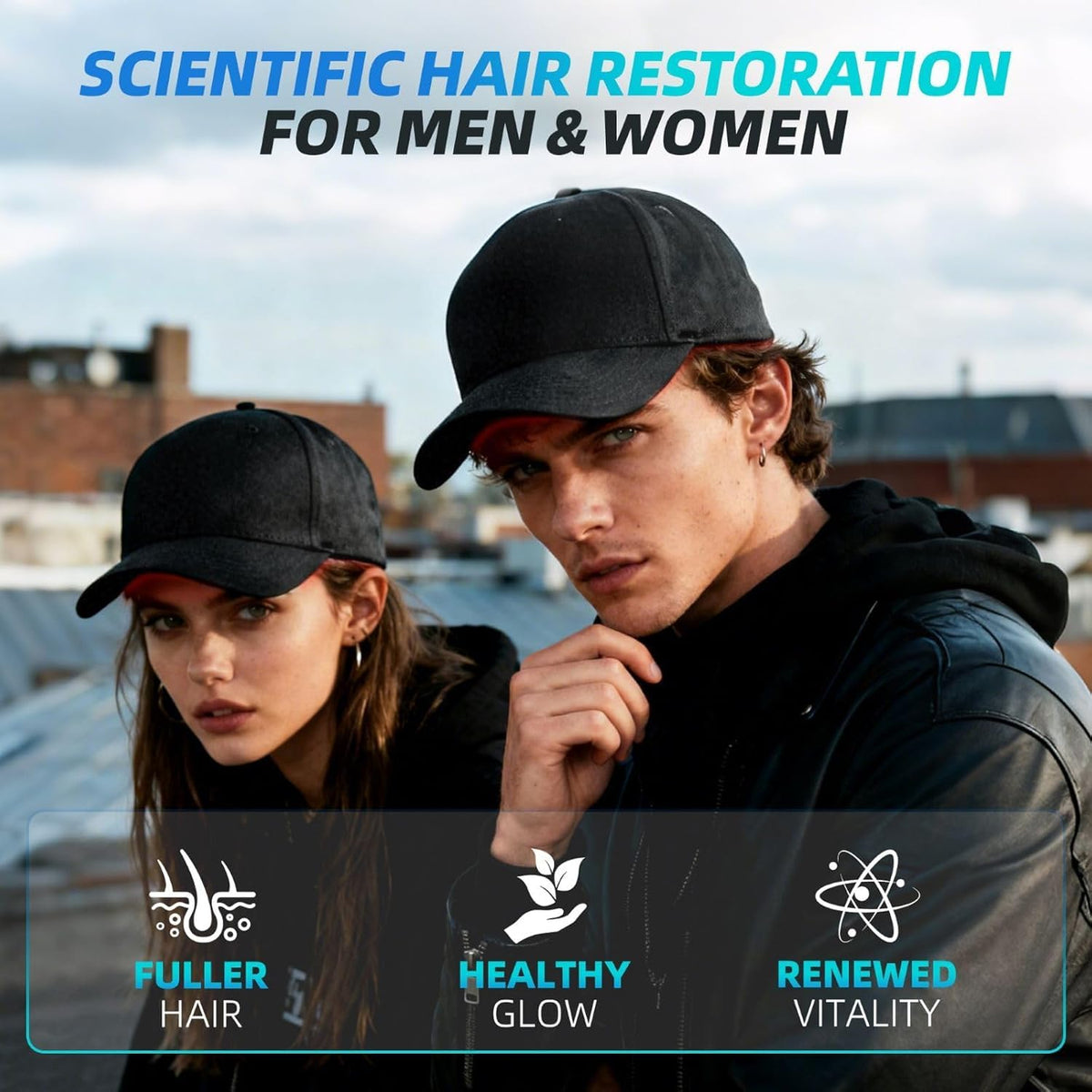 Therapy Cap | Fight Hair Loss | Regrow Thicker Hair Red Light Therapy Hair Cap