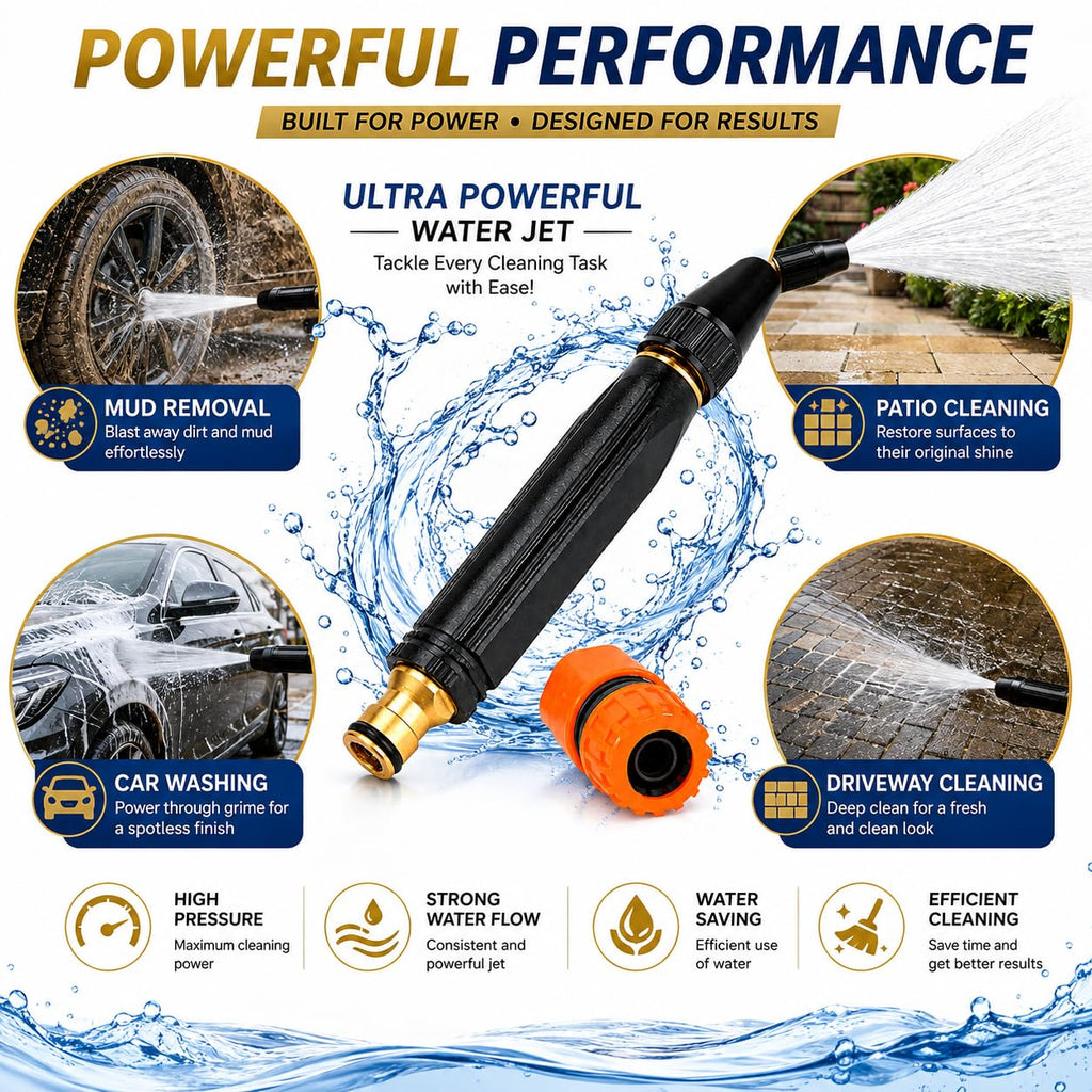 Rotatory 5-in-1 High Pressure Cleaning & Washing Nozzle