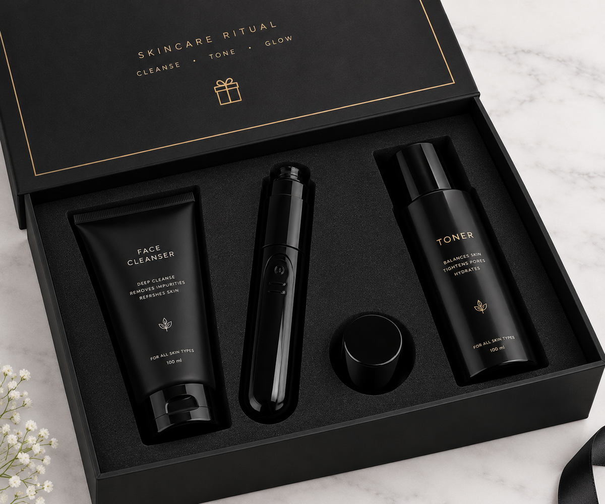 Facial Cleanser Stick | kim K Korean Hydra Facial Machine + Face Cleanser + Toner Set (100 ml) Multicolor